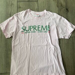 Supreme Light Pink Cotton Tee